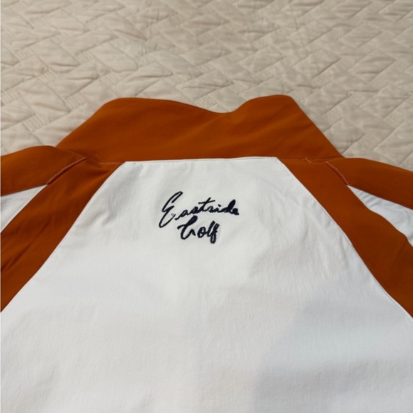 Jordan Eastside Golf White and Orange Windbreaker Pullover - Picture 5 of 8